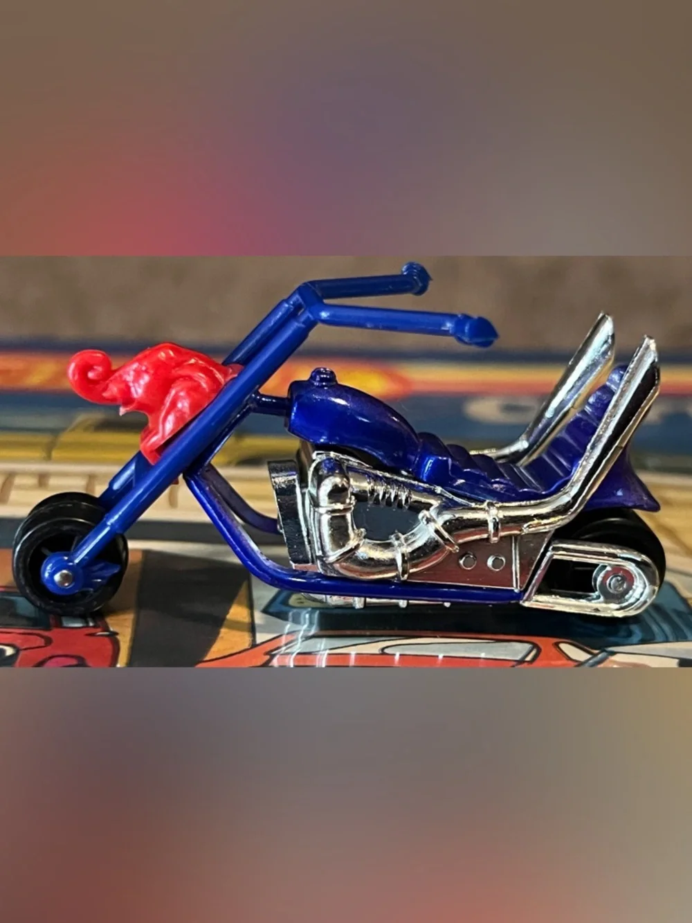 Vintage Matchbox Superfast 1972 Chopper “Jumbo Jet” No. 71 Blue Bike Lesney